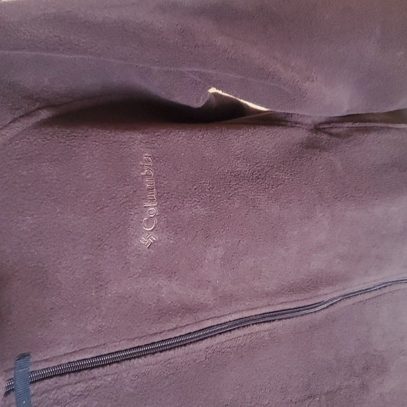 Columbia Brown Fleece Full Zip Pocketed Womens Full Zip Cinched Jacket Sz. XL - Picture 2 of 10